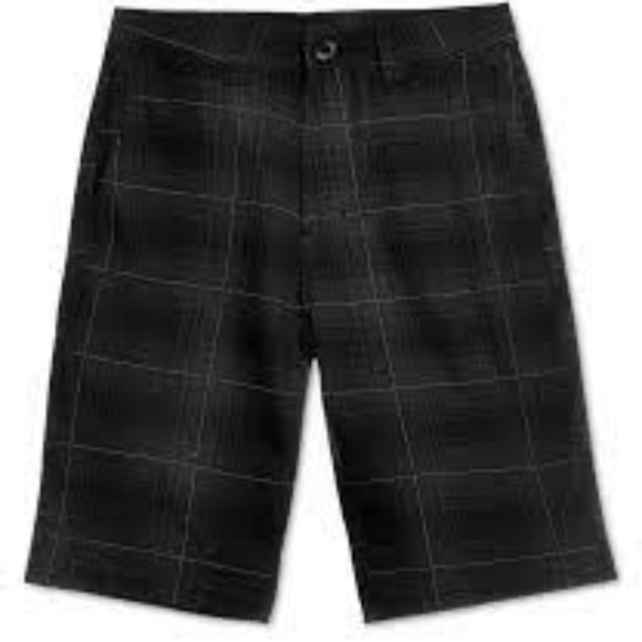 Lot of 2x [Champion] & [Univibe] Boys Sz M 8/10 Shorts - Black Plaid & Dark Gray - Picture 3 of 16
